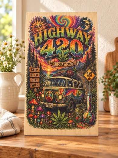 Highway 420 - West Coast Cruise wooden sign