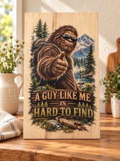 A Guy Like Me Is Hard to Find wooden sign