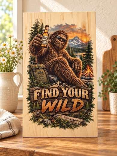 Find Your Wild wooden sign
