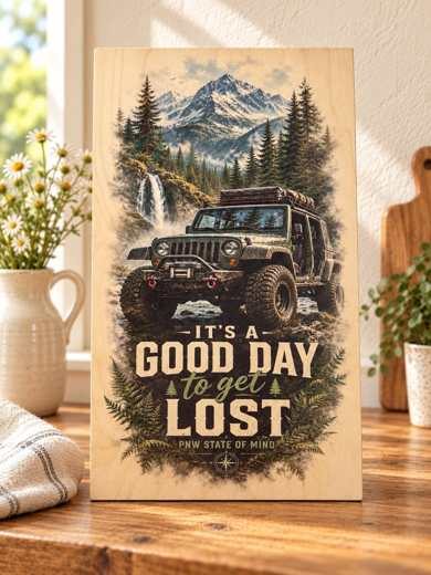 It's a Good Day to Get Lost wooden sign