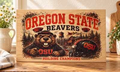 Oregon State Beavers wooden sign