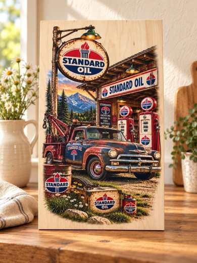 Standard Oil - Vintage Truck wooden sign